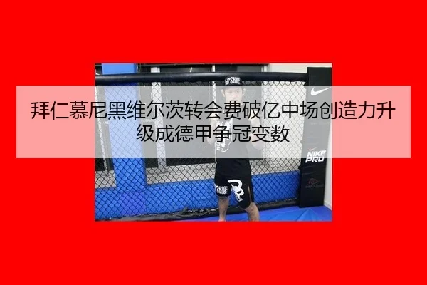 拜仁慕尼黑维尔茨转会费破亿中场创造力升级成德甲争冠变数
