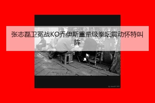 张志磊卫冕战KO乔伊斯重量级拳坛震动怀特叫阵